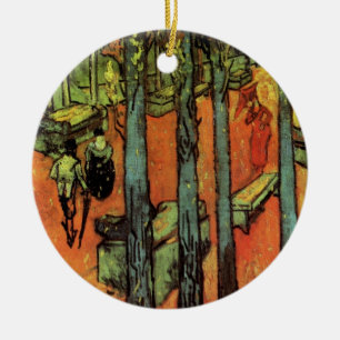 Les Alyscamps, Herfstbladeren door Vincent van Gog Keramisch Ornament