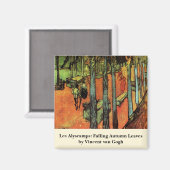 Les Alyscamps, Herfstbladeren door Vincent van Gog Magneet (Voorkant / Achterkant)