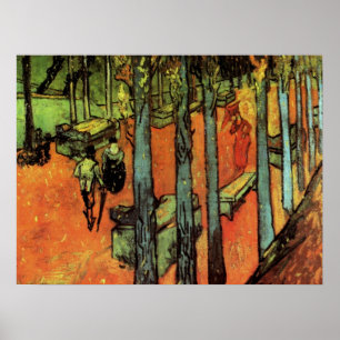 Les Alyscamps, Herfstbladeren door Vincent van Gog Poster
