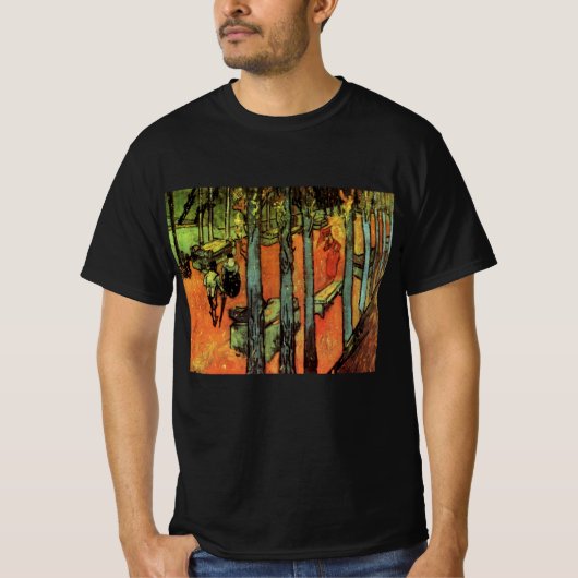 Les Alyscamps, Herfstbladeren door Vincent van Gog T-shirt (Voorkant)