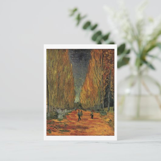 Les Alyscamps Van Gogh Fine Art Briefkaart (Staand voorkant)