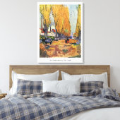 Les Alyscamps van Van Gogh. Autumn landschap Canvas Afdruk (Insitu (Slaapkamer))