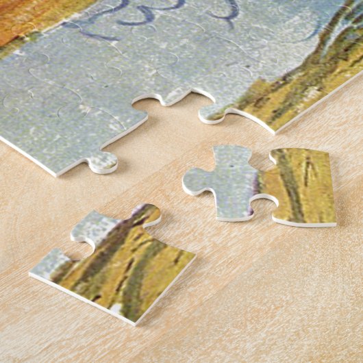 Les Alyscamps van Van Gogh. Autumn landschap Legpuzzel (Zijkant)