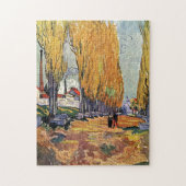 Les Alyscamps van Van Gogh. Autumn landschap Legpuzzel (Verticaal)