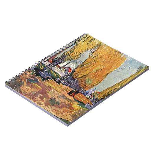 Les Alyscamps van Van Gogh. Autumn landschap Notitieboek (Linkerzijde)