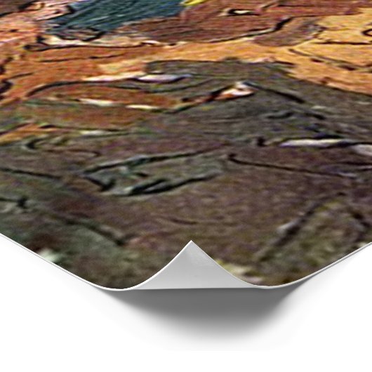 Les Alyscamps van Van Gogh. Autumn landschap Poster (Hoek)