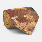 Les Alyscamps van Van Gogh. Autumn landschap Stropdas (Opgerold)