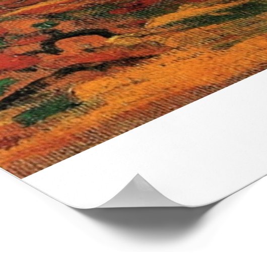 Les Alyscamps van Vincent van Gogh Poster (Hoek)