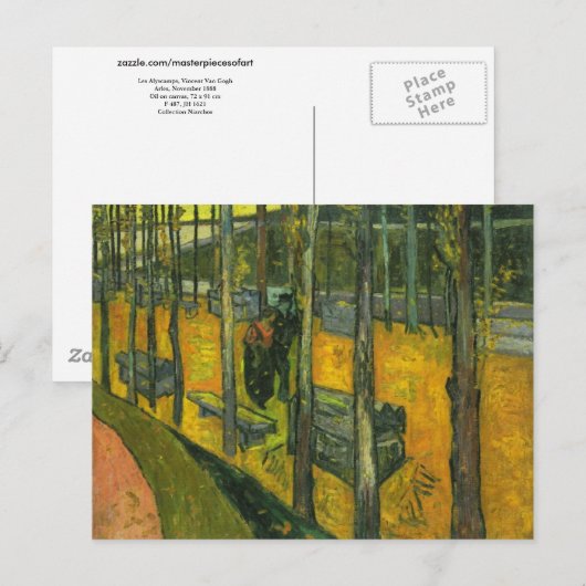 Les Alyscamps, Vincent Van Gogh Briefkaart (Voorkant / Achterkant)
