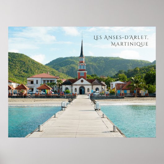 Les Anses-d'Arlet Martinique Schitterende Kust Poster (Voorkant)