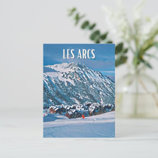 Les Arcs Briefkaart (Staand voorkant)