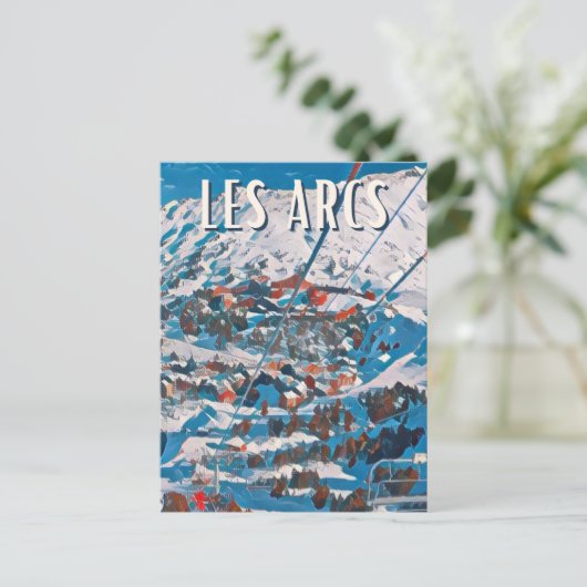 Les Arcs Briefkaart (Staand voorkant)