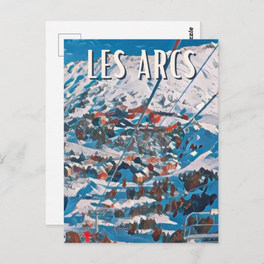 Les Arcs Briefkaart (Voorkant / Achterkant)