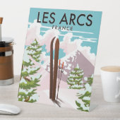 Les Arcs France reisski Reclamebord Met Voetstuk (Insitu)