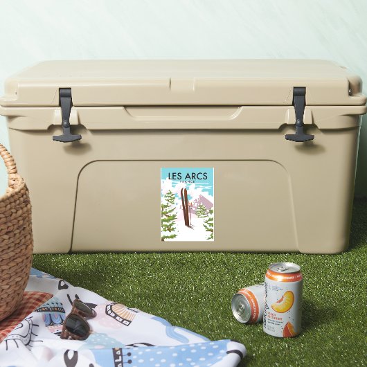 Les Arcs France reisski Sticker (Koeler)