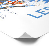 Les Arcs Frankrijk Reisprint Poster (Hoek)