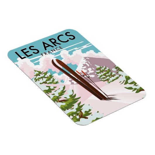 Les Arcs Frankrijk reizen ski Magneet (Rechterzijde)