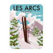 Les Arcs Frankrijk reizen ski Magneet (Verticaal)