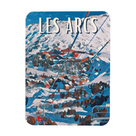 Les Arcs Magneet (Verticaal)