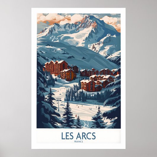 Les Arcs Poster Frankrijk 1 (Voorkant)