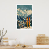 Les Arcs Ski-poster Frankrijk 1 Poster (Keuken)