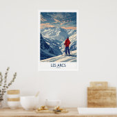 Les Arcs Ski Print - Frankrijk 1 (Keuken)
