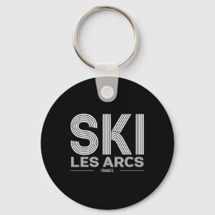 Les Arcs Ski Resort Frankrijk Alpen Frans Skiën So Sleutelhanger