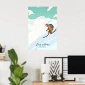 Les Arcs Skigebied Reisposter Poster (Thuiskantoor)