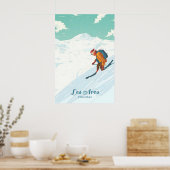 Les Arcs Skigebied Reisposter Poster (Keuken)