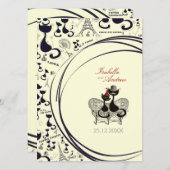 Les Aristochats Noirs - franse passie Kaart (Voorkant / Achterkant)