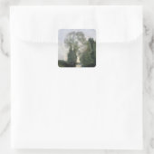 Les Baigneuses Vierkante Sticker (Tas)