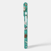 LES BARBETS Aqua Case-Mate iPhone Case (Achterkant / Links)