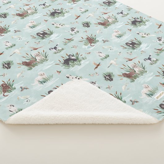 LES BARBETS DANS LE MARAIS Pet Dog Sherpa Deken (3/4)