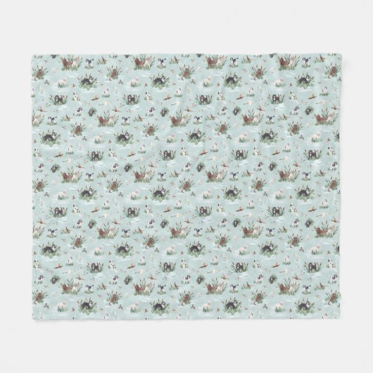 LES BARBETS FLEECE DEKEN (Voorkant (Horizontaal))