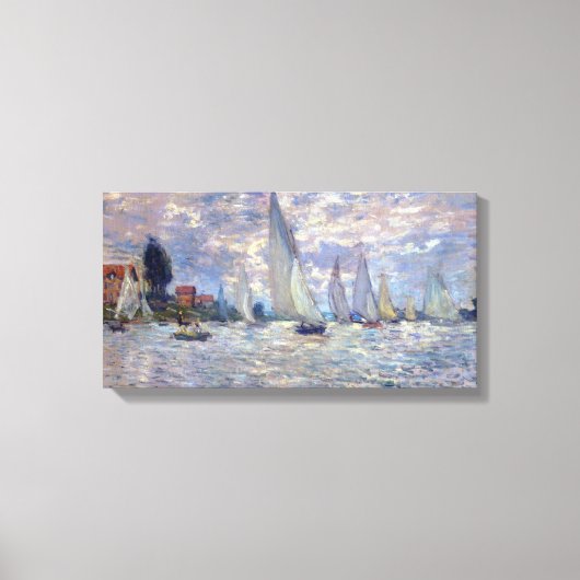 les Barques van Claude Monet Canvas Afdruk (Voorkant)