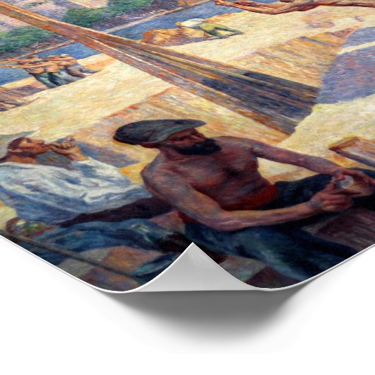 Les batteurs de pieux poster (Hoek)