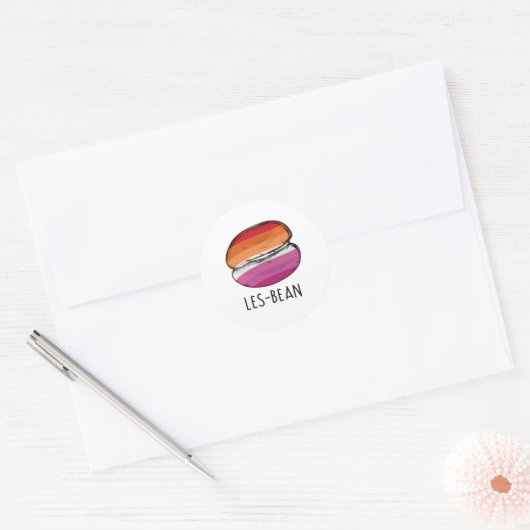 Les-Bean Ronde Sticker (Envelop)