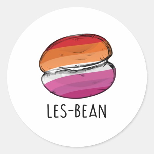 Les-Bean Ronde Sticker (Voorkant)