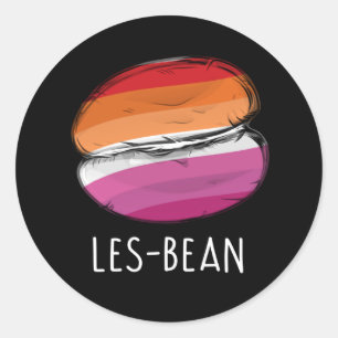 LES-BEAN T-shirt Ronde Sticker