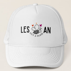 LES-BEE-AN Pride – Geen fase Lesbische Vlag & Bij Trucker Pet