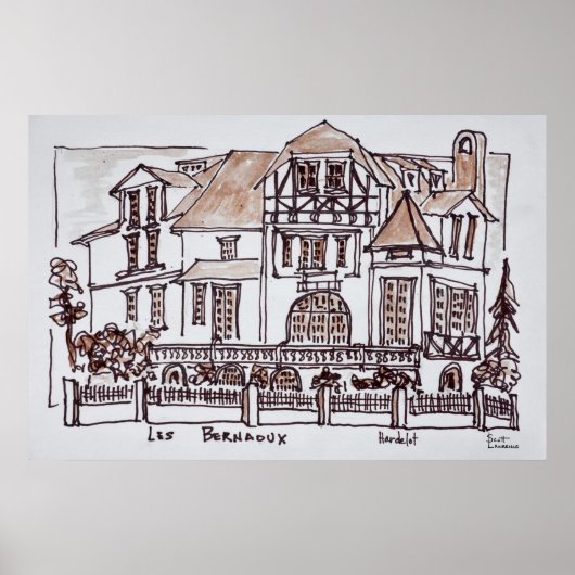 Les Bernaoux | Neufchatel Hardelot, Frankrijk Poster (Voorkant)