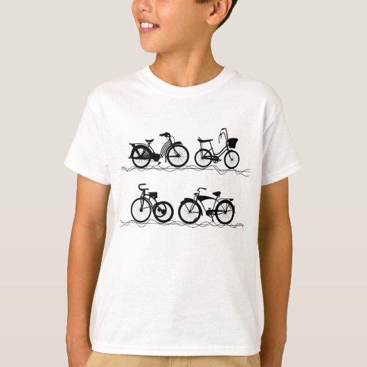 Les Bicyclette zwart T-shirt (Voorkant)