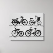 Les Bicyclettes Canvas Afdruk (Voorkant)