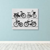 Les Bicyclettes Canvas Afdruk (Insitu (Houten vloer))
