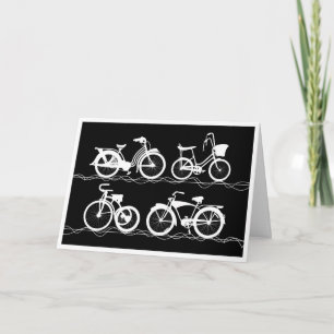 Les Bicyclettes White Card Kaart