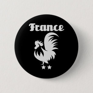 Les Bleus 2025 Frans Voetbal Frankrijk Vintage Ret Ronde Button 5,7 Cm