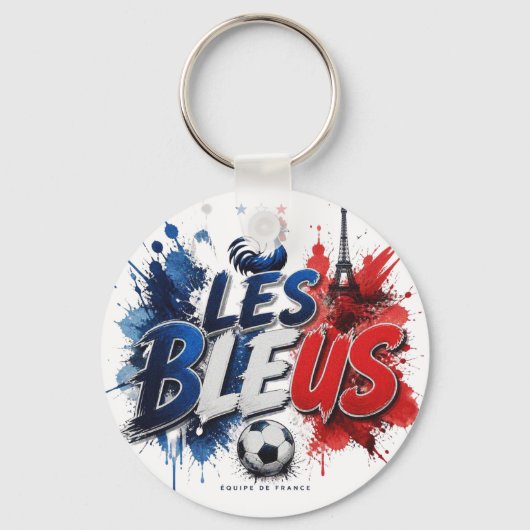 Les Bleus - Franse nationale team bijnaam Sleutelhanger (Voorkant)