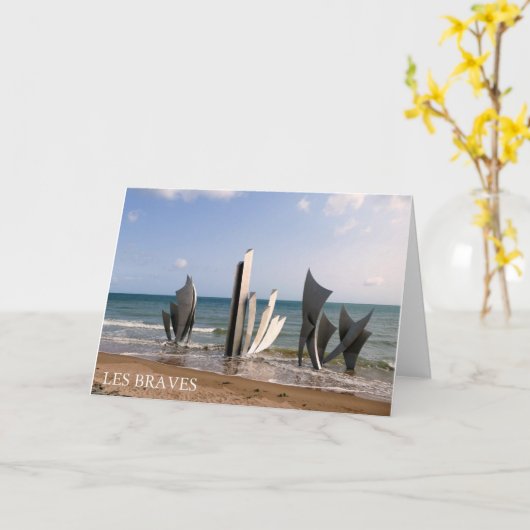 Les Braves Memorial, Normandië, Frankrijk - Kaart (Gele Bloem)