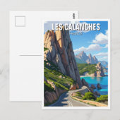 Les Calanches France Corsica Reizen Briefkaart (Voorkant / Achterkant)