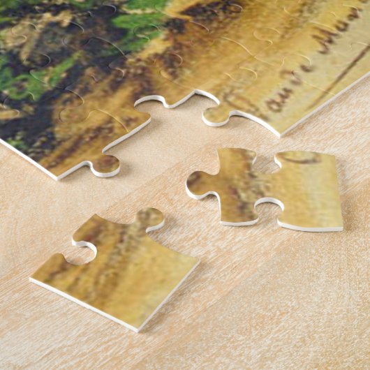 Les Caloges & Boats in Etretat Monet Fine Art Legpuzzel (Zijkant)